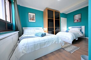 3 makuuhuonetta, silitysrauta/-lauta, Wi-Fi, vuodevaatteet