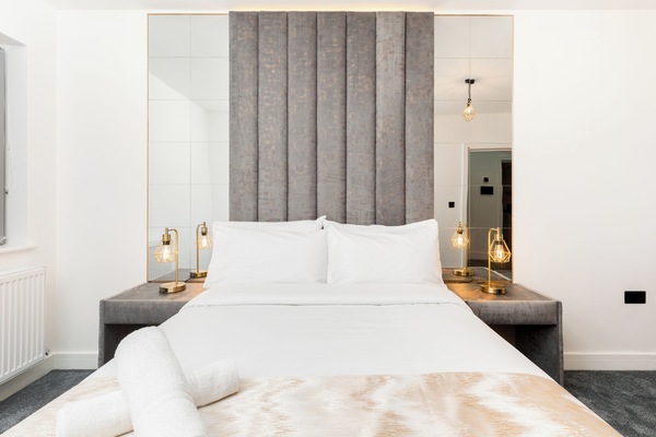 Comfort Suite | Memory foam beds, soundproofing, iron/ironing board (on request)