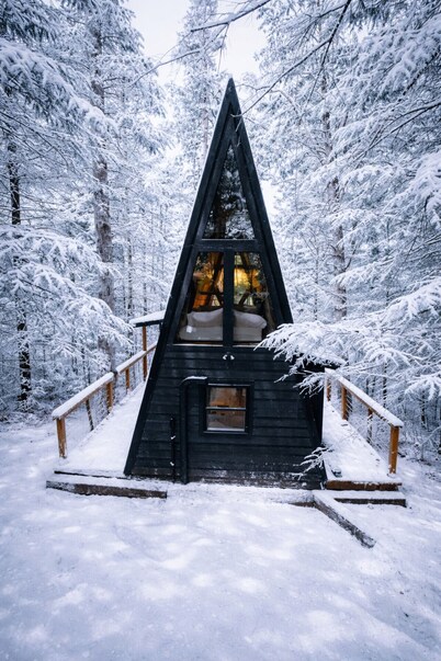 Wolf Pup- A Frame- Hillside Tiny Cottage Wi-Fi