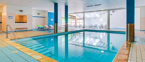 Indoor pool, a heated pool