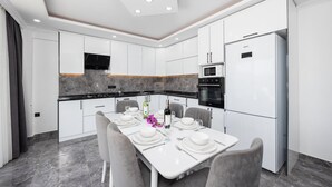 Coffee/tea maker, fridge, microwave, oven - Villa Grand Yasar 1 - Four Bedroom Villa, Sleeps 8 (Okçular)