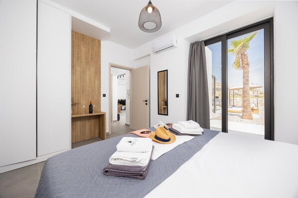 2 slaapkamers, een strijkplank/strijkijzer, wifi, beddengoed