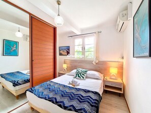 2 bedrooms, iron/ironing board, free WiFi, bed sheets - Casa Marine – F3 with Jacuzzi – Saint-Paul (Saint-Paul)