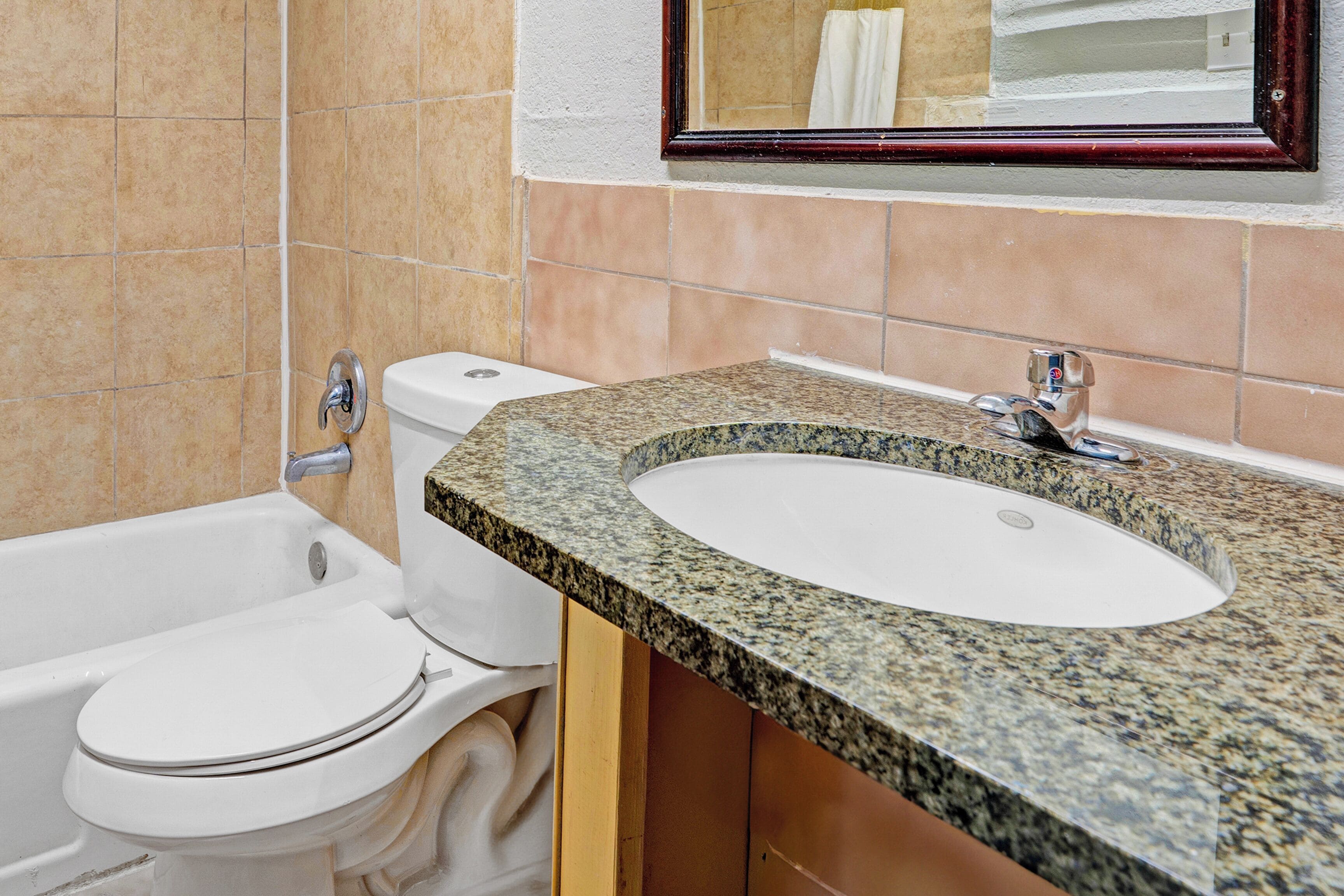 Free toiletries, hair dryer, towels