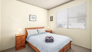 2 bedrooms, iron/ironing board, travel crib, free WiFi