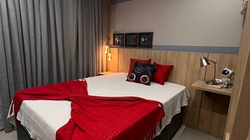 Premium bedding, individually decorated, individually furnished, desk