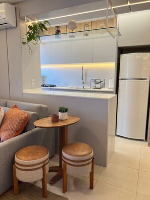 Honeymoon Apartment, Pool Access, Beach View | Private kitchen