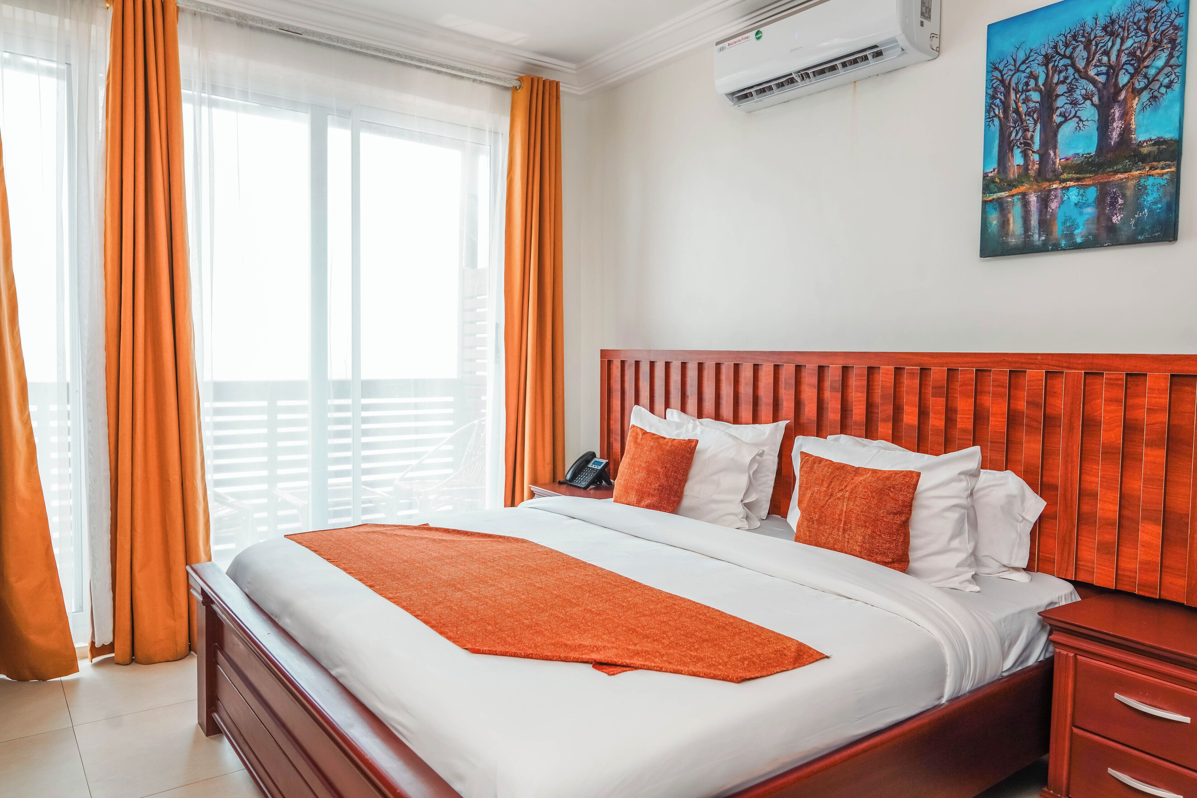 Deluxe Double Room, Balcony, Sea View | Individually furnished, laptop workspace, free WiFi, bed sheets
