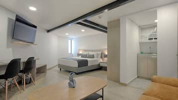 Minibar, in-room safe, desk, laptop workspace