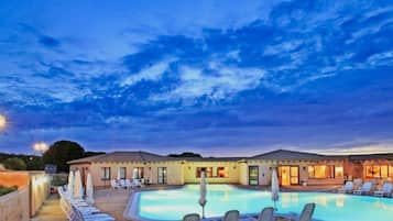 Una piscina riscaldata