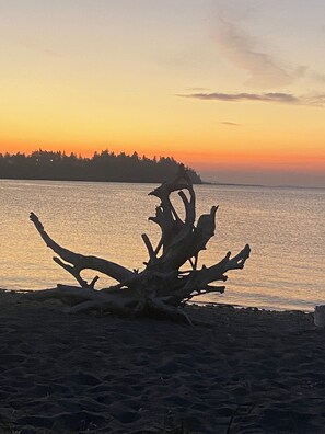 Beach towels -  Sandy Dollar Retreat 
 Beachy themed carriage house in Parksville  (Parksville)