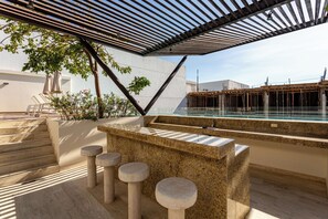 Pool - Great  apartment and location with BBQ  (Playa del Carmen)