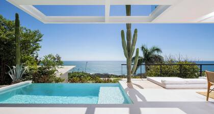 Modern luxur ocean view villa steps from the beach