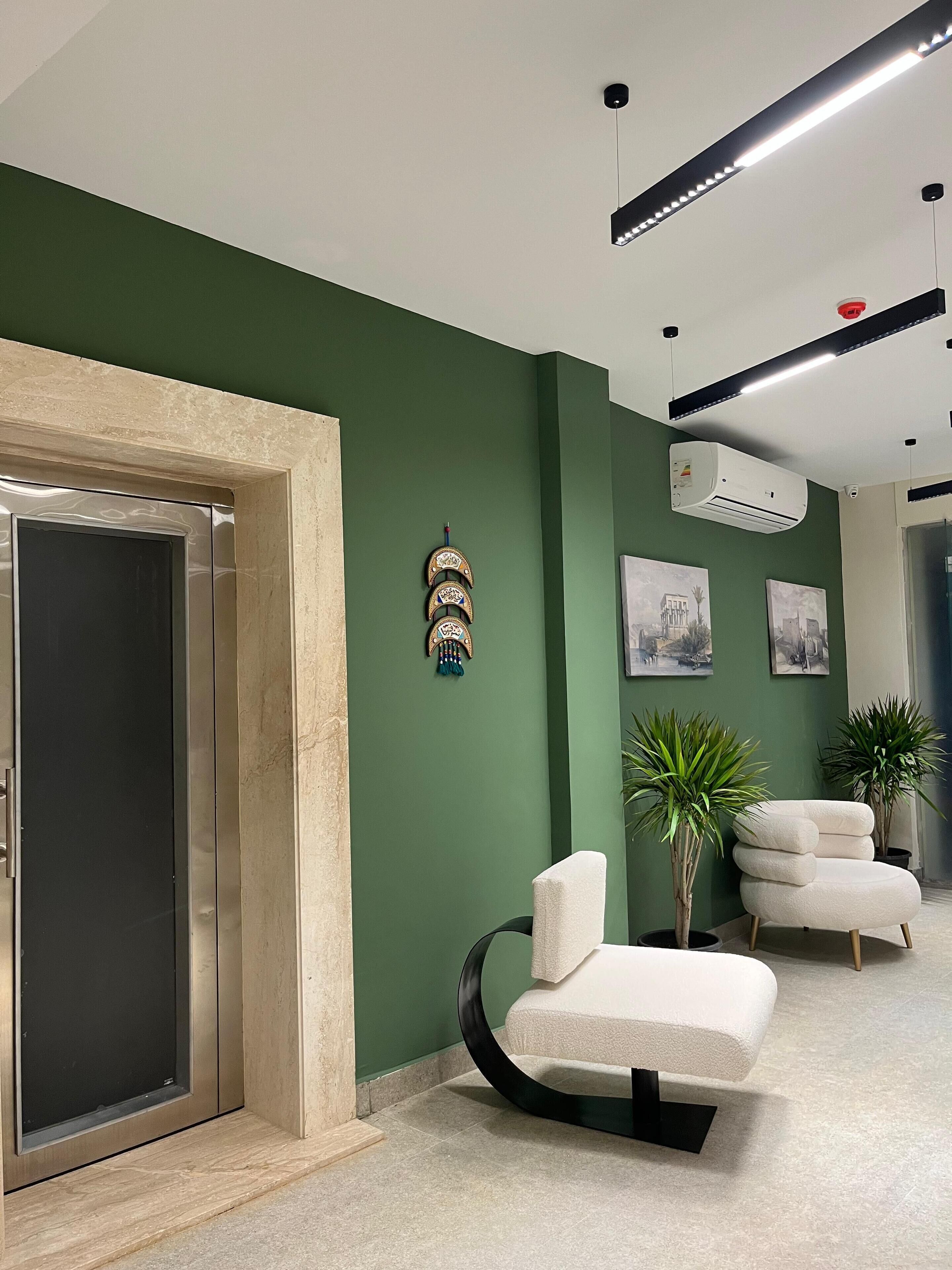 Sitteområde i lobbyen