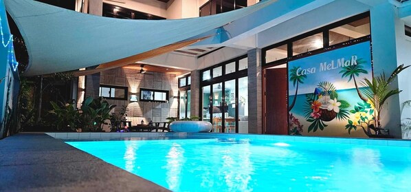 Pool - 3-bedroom house villa in enchanting Panglao with Starlink internet, AC & Pool! (Panglao)