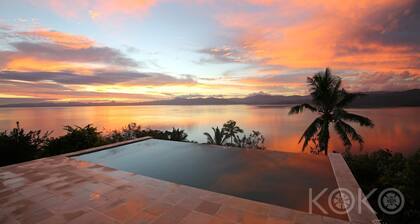 KOKO Savusavu, Fiji Honeymoon Villa Amazing 270° Panoramic View Infinity Pool