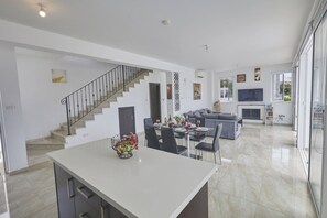 Villa, 3 Bedrooms, Balcony, Garden View | Living area - Protaras Pearl Villa Pe15 (Paralimni)