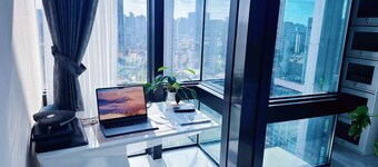 Luxury 1-bedroom condo in riverside heart downtown East Bund Pudong Shanghai