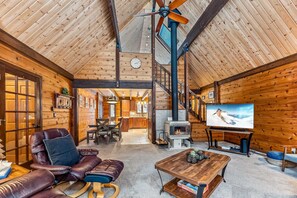 TV, fireplace - Breck Mountain Home Near Main Street and Trails (Blue River)