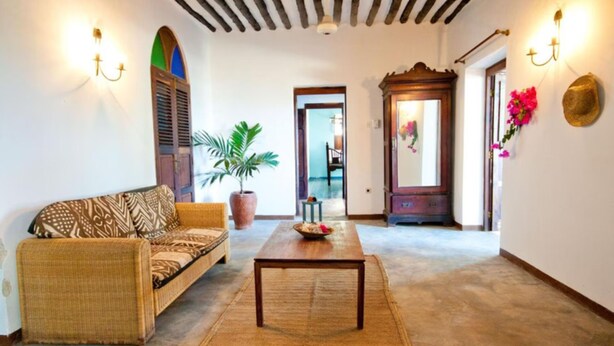 Unclassified image, 1 of 13, button - Cardamon Quadruple Family Suite Seaview with fans (Jambiani)