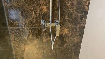 Towels, soap, shampoo, toilet paper