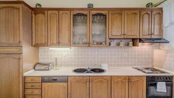 House (Three Bedroom Holiday Home with Pool) | Private kitchen | Fridge