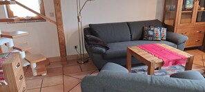 Living area - Wooden house in a park-like garden (Schwielowsee)