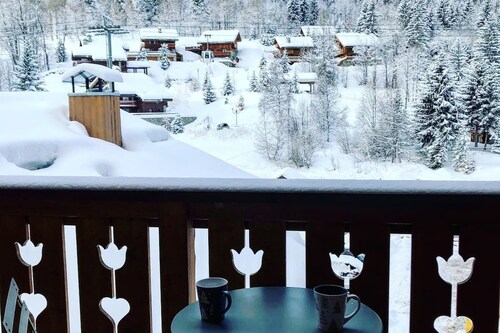 Appart pour 6/8 pers, dans l'hyper centre de Méribel, accès direct aux pistes