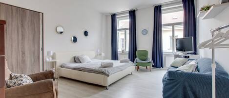 1 chambre, fer et planche Ă repasser, accĂšs Ă Internet, literie fournie