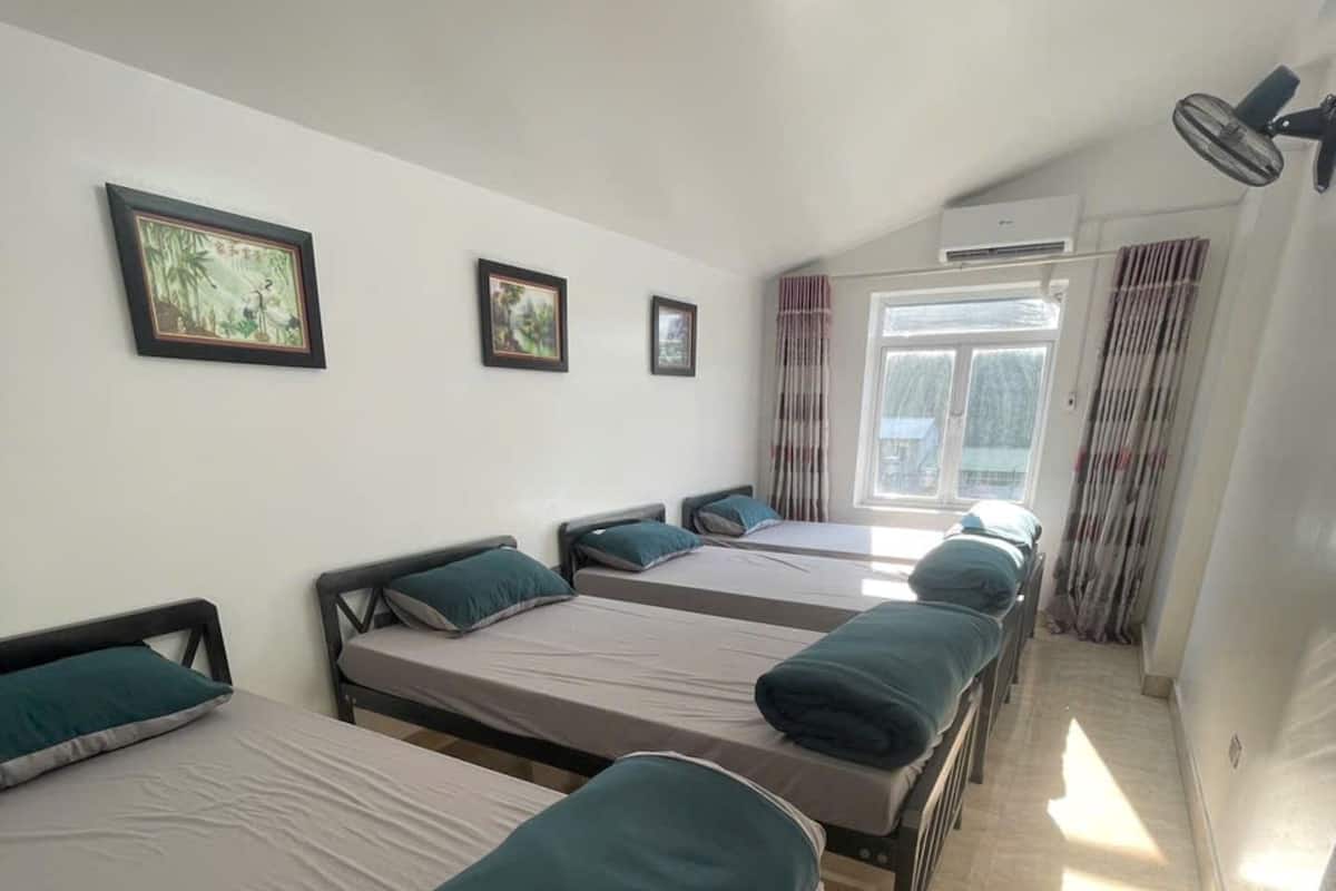 Standard Quadruple Room, Multiple Beds, Shared Bathroom, City View