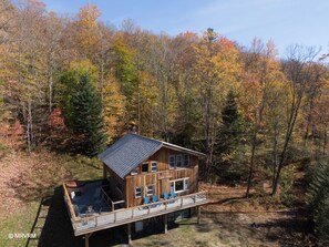 Exterior - Secluded Mountain Getaway with Hot tub and Views! (Granville)