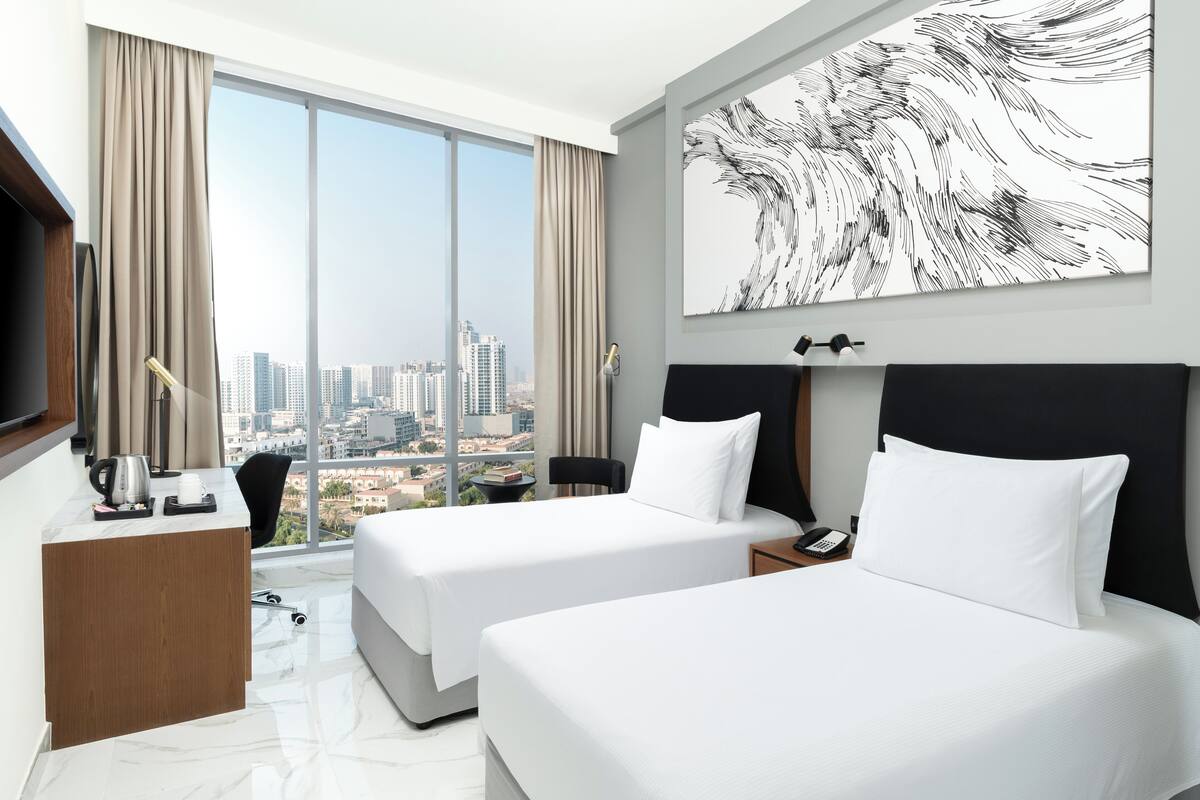 Minibar, in-room safe, desk, blackout curtains