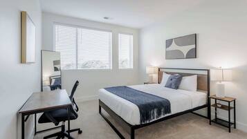 2 quartos, escrivaninha, ferros/tábuas de passar roupa, Wi-Fi