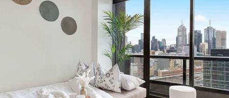 1 室のベッドルーム、アイロン / アイロン台、WiFi、ベッドシーツ