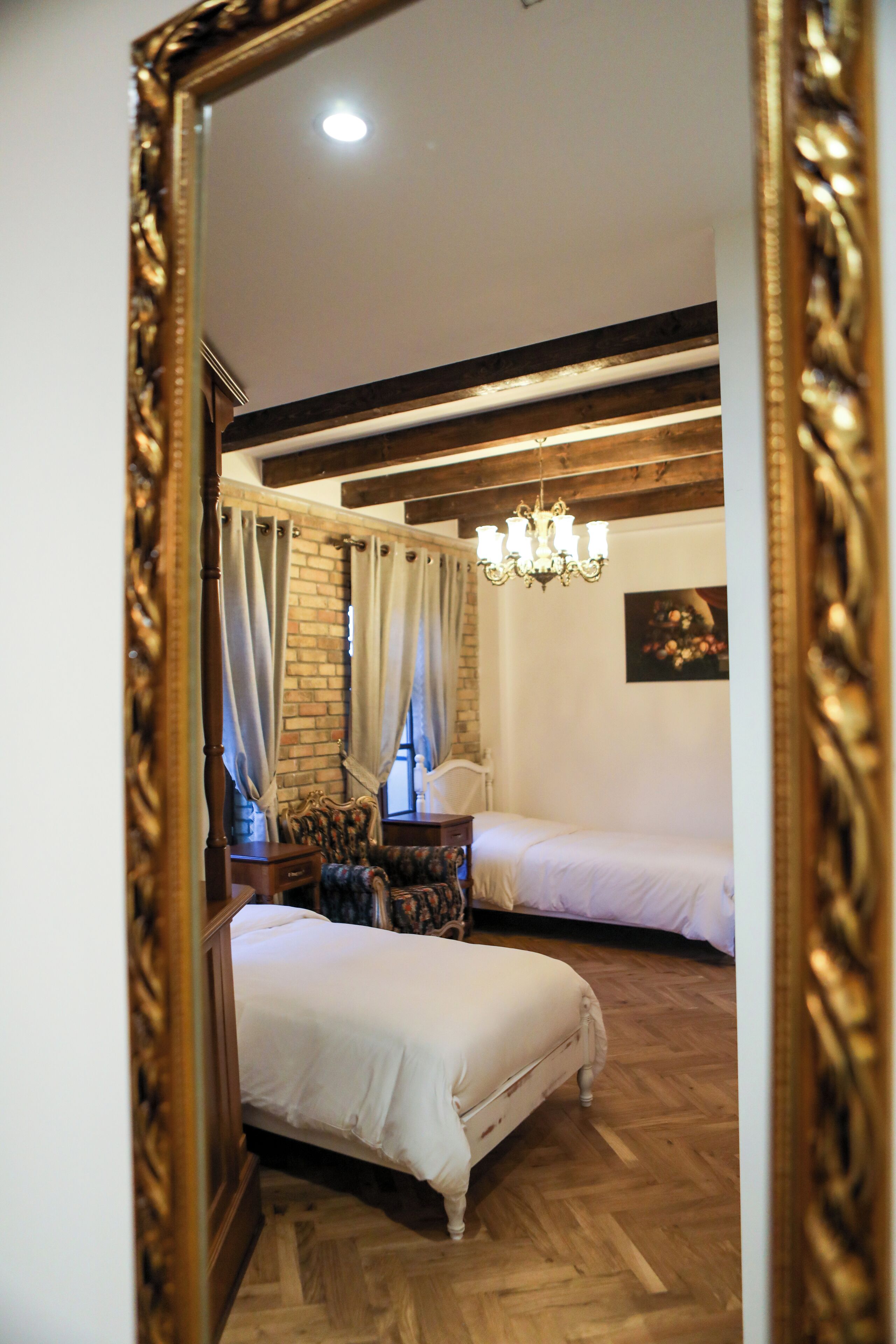 华丽双床房, 城市景观 | 办公桌、免费 WiFi