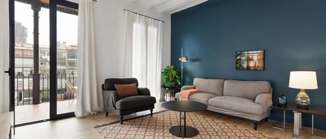 Superior-Apartment, 2 Schlafzimmer | Wohnbereich