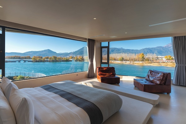 Habitación doble, no fumadores, vistas parciales al lago | 1 dormitorio y wifi gratis