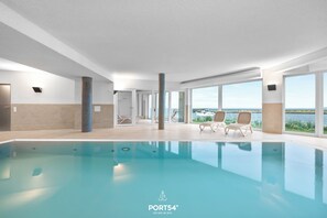 Indoor pool, a heated pool