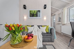 TV, fireplace, DVD player, stereo