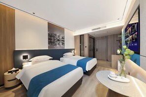 Comfort Twin Room | Soundproofing, free WiFi - Yi Fang Apartment (Guangzhou)