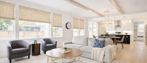 Fernseher, Kamin, Arbeitsbereiche