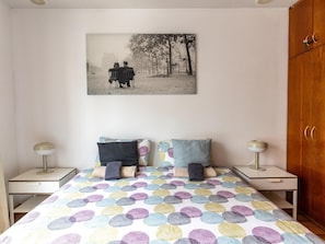 2 bedrooms, iron/ironing board, travel crib, WiFi