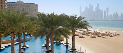 Private beach, white sand