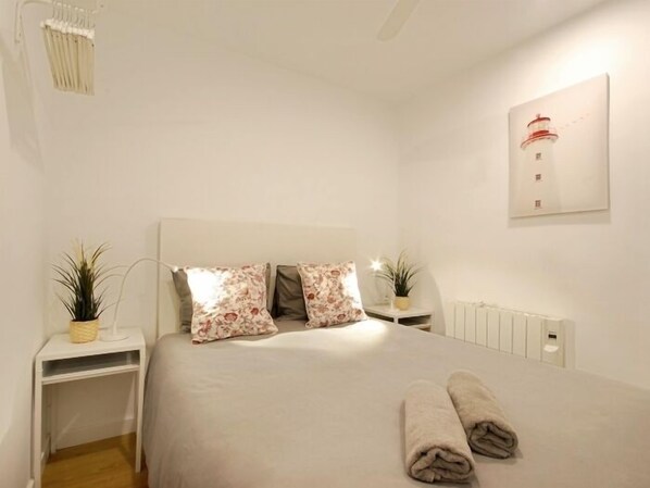 2 bedrooms, iron/ironing board, travel crib, WiFi