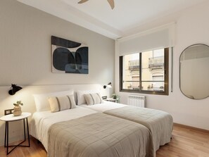 3 bedrooms, iron/ironing board, travel cot, WiFi