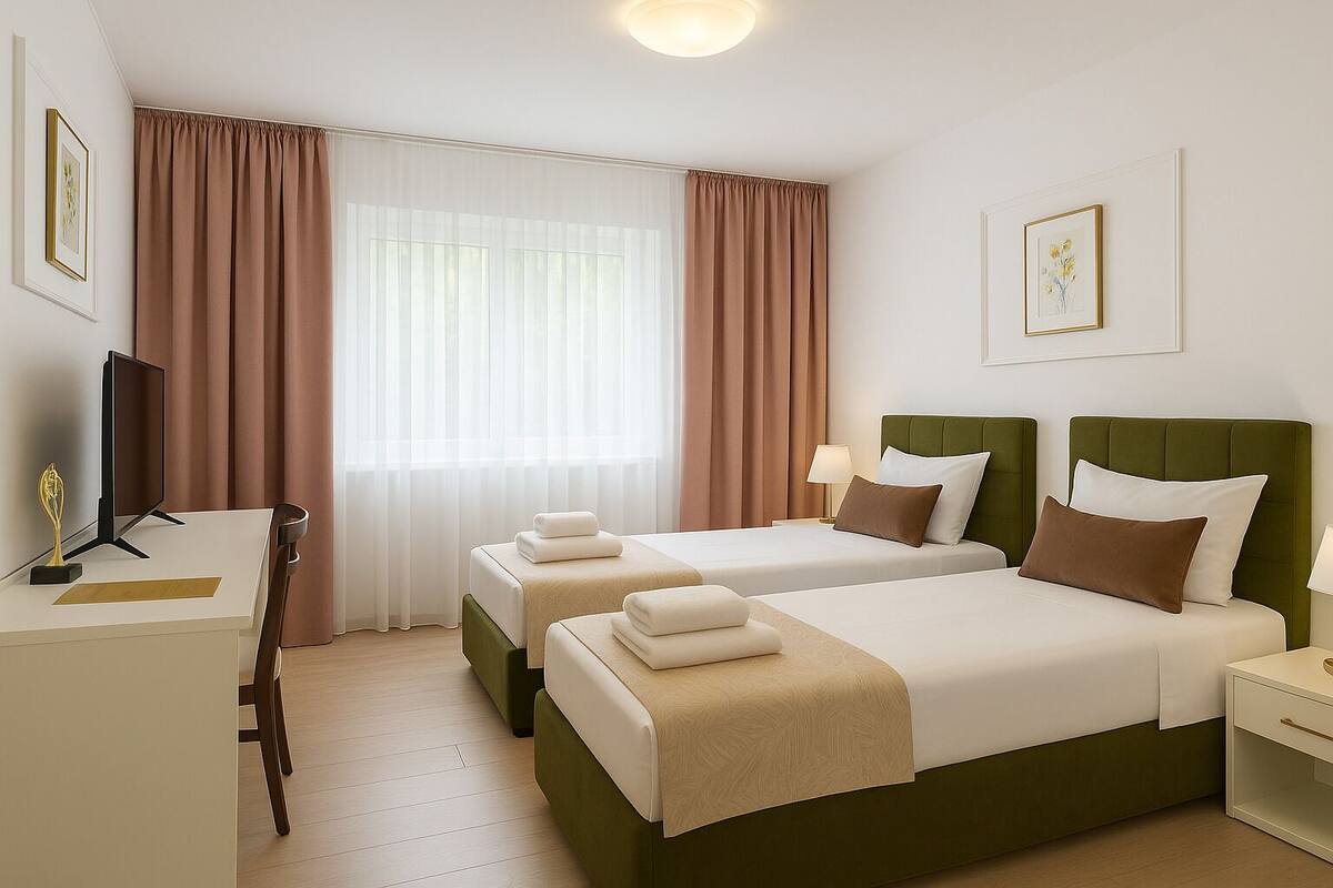 Superior Twin kamer | Luxe beddengoed, een kluis op de kamer, individueel gedecoreerd