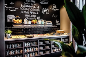 Daily buffet breakfast (EUR 16.90 per person)