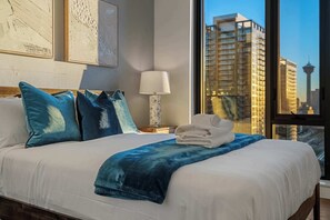 2 bedrooms, iron/ironing board, travel crib, WiFi