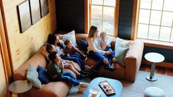 TV, fireplace, offices