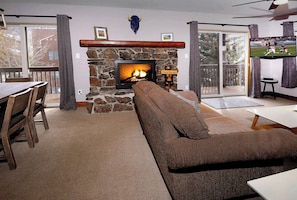 TV, fireplace, offices - The Evergreen. Hot tub, grill, walk to slopes. (Crested Butte)